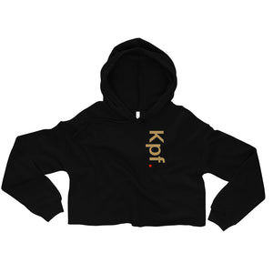 "kpf." Gold - Crop Hoodie